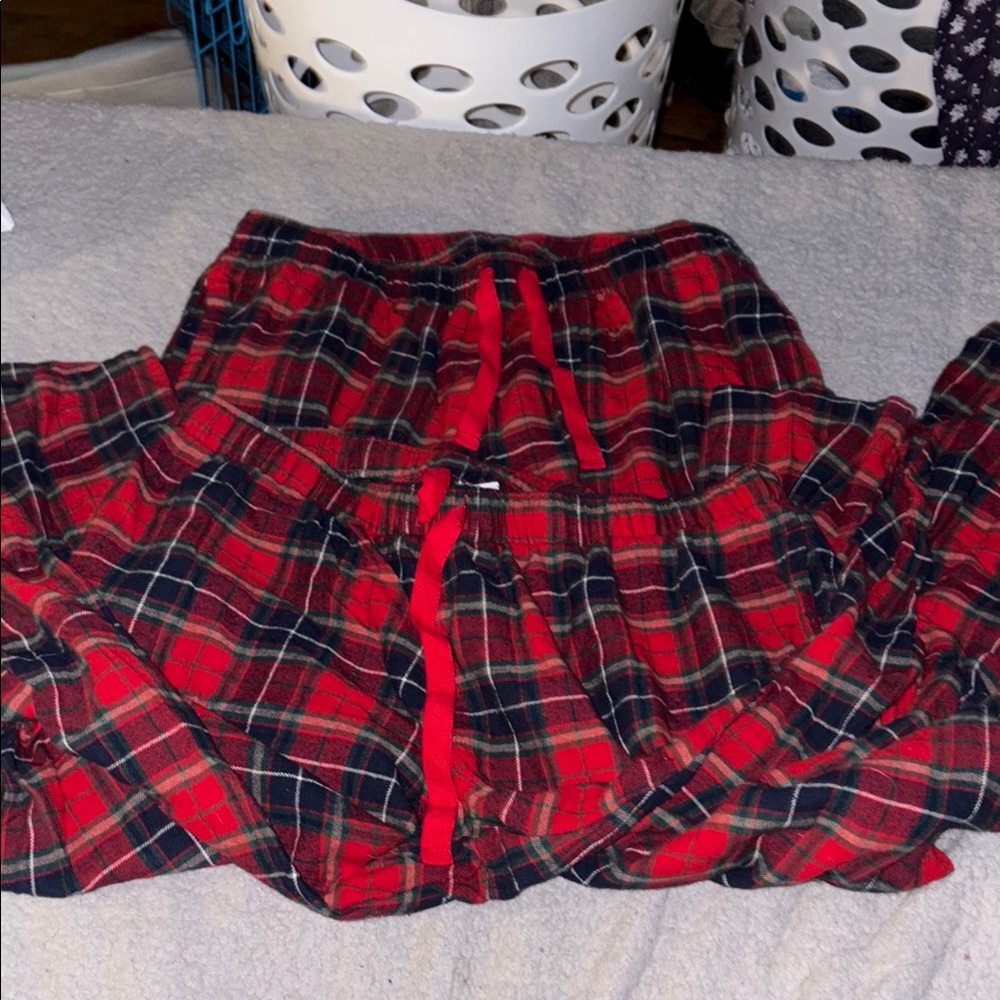 Old Navy Red and Black Plaid Pajama Pants